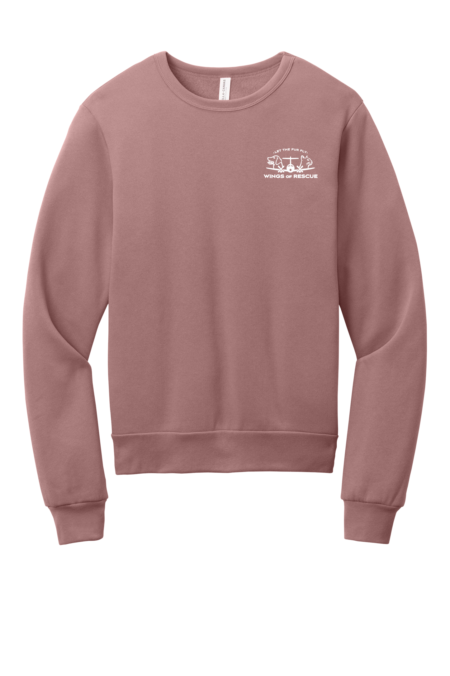 Wings of Rescue Unisex Sponge Fleece Crewneck Sweatshirt Cat Aviator