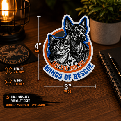Dog/Cat Aviator Sticker