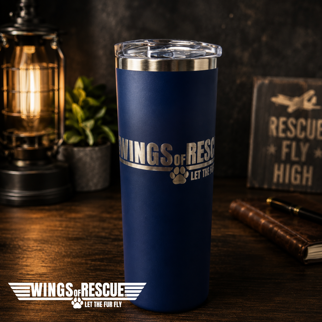 Powder-Coated Etched Tumbler