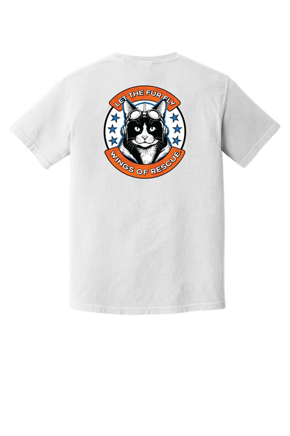 Wings of Rescue Unisex Cat Aviator Garment-Dyed T-shirt