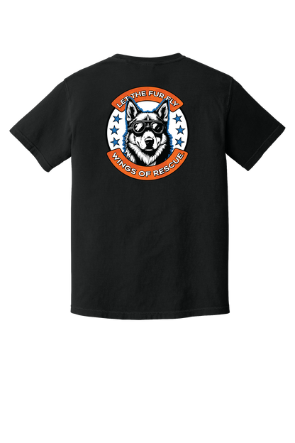 Wings of Rescue Unisex Dog Aviator Garment-Dyed T-shirt