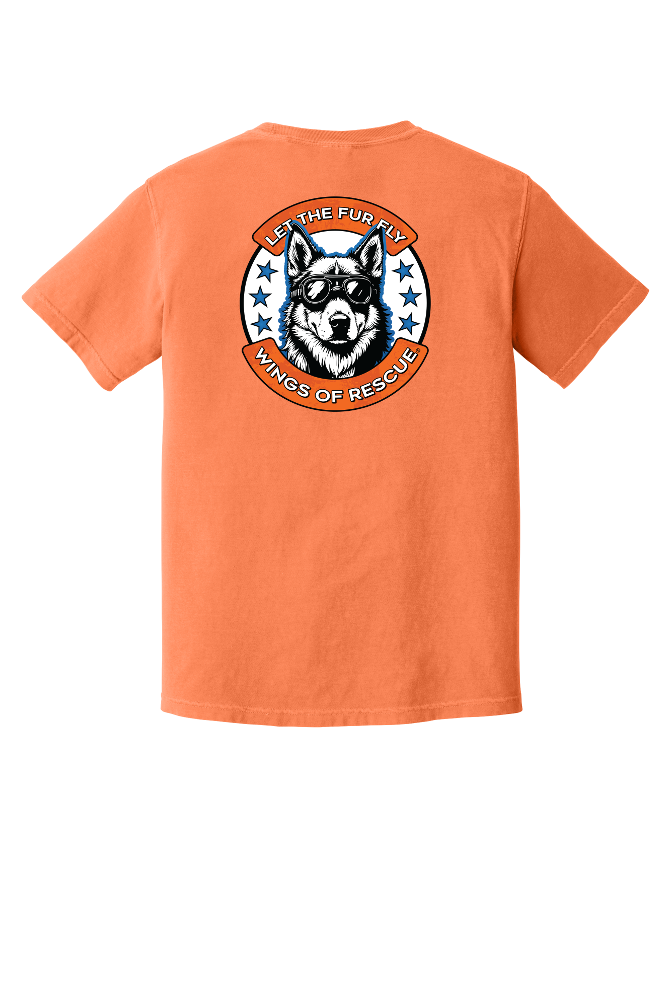 Wings of Rescue Unisex Dog Aviator Garment-Dyed T-shirt
