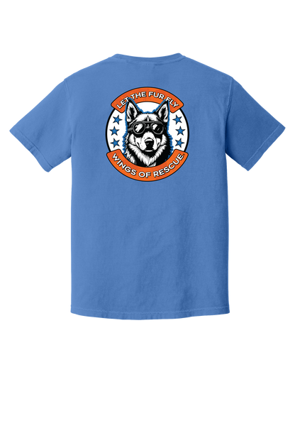 Wings of Rescue Unisex Dog Aviator Garment-Dyed T-shirt
