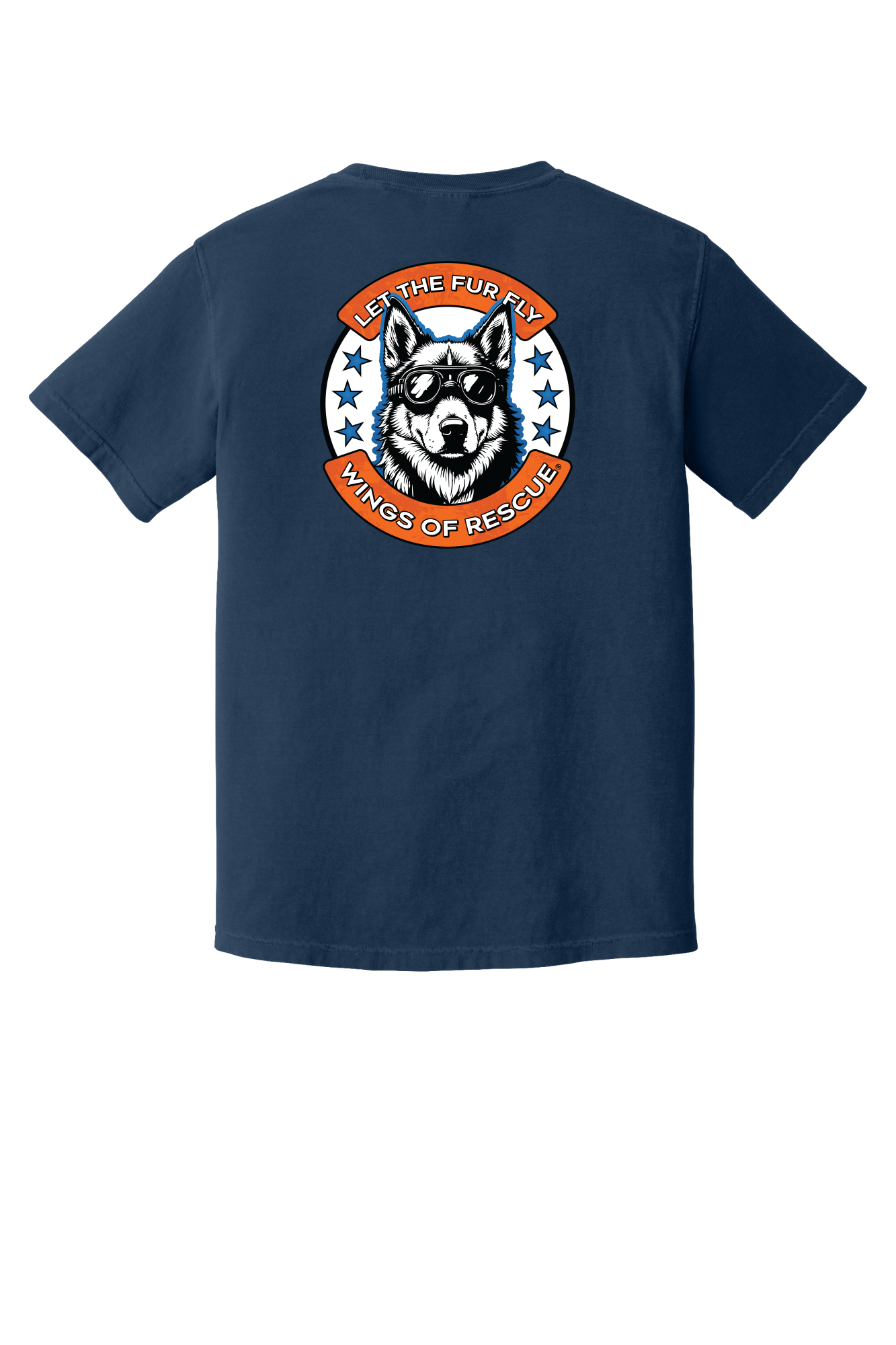 Wings of Rescue Unisex Dog Aviator Garment-Dyed T-shirt