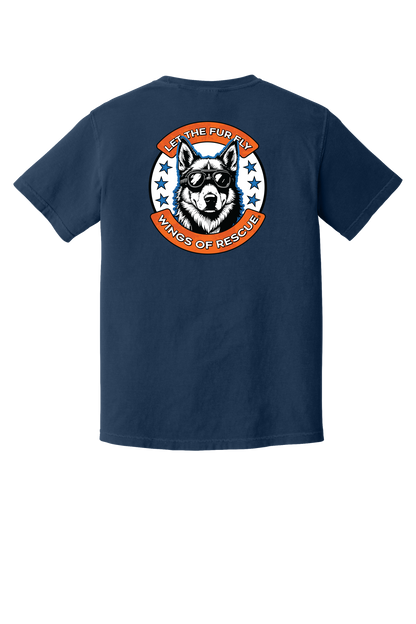 Wings of Rescue Unisex Dog Aviator Garment-Dyed T-shirt