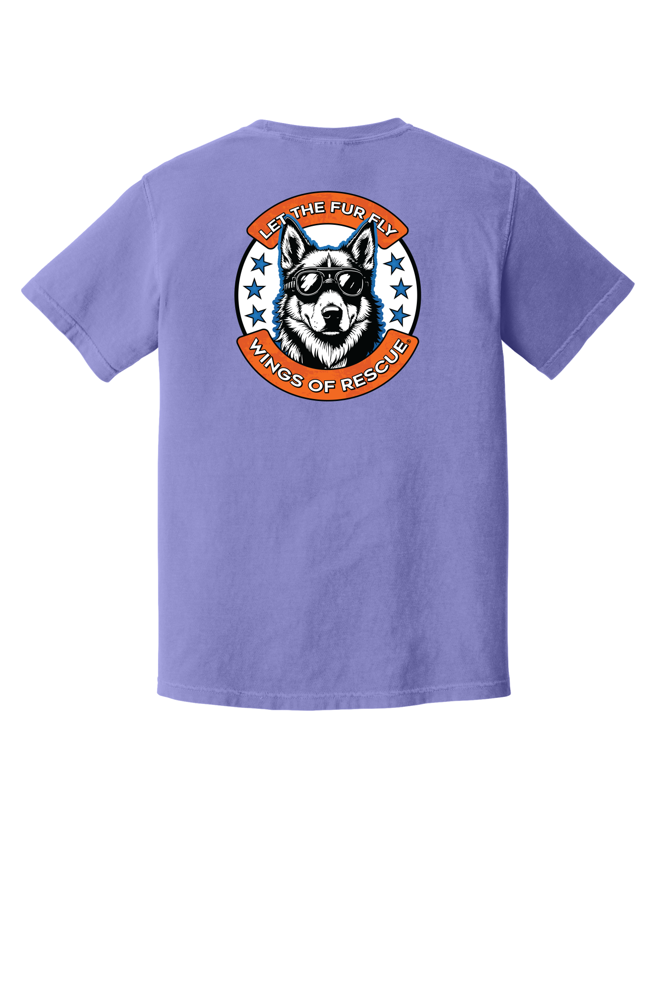 Wings of Rescue Unisex Dog Aviator Garment-Dyed T-shirt