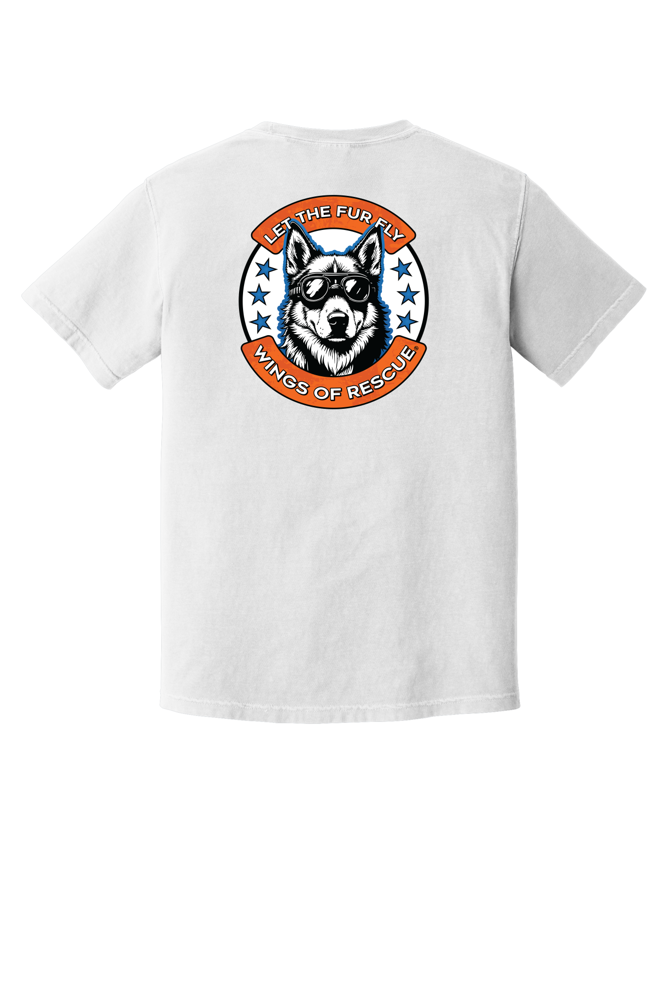 Wings of Rescue Unisex Dog Aviator Garment-Dyed T-shirt