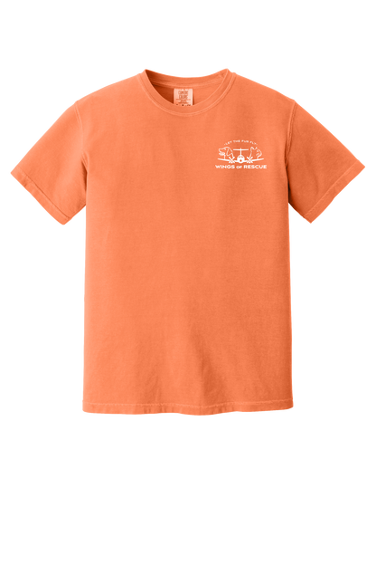 Wings of Rescue Flight Support Unisex Garment-Dyed Heavyweight Cotton Tee