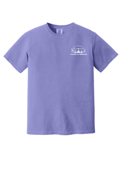 Wings of Rescue Flight Support Unisex Garment-Dyed Heavyweight Cotton Tee