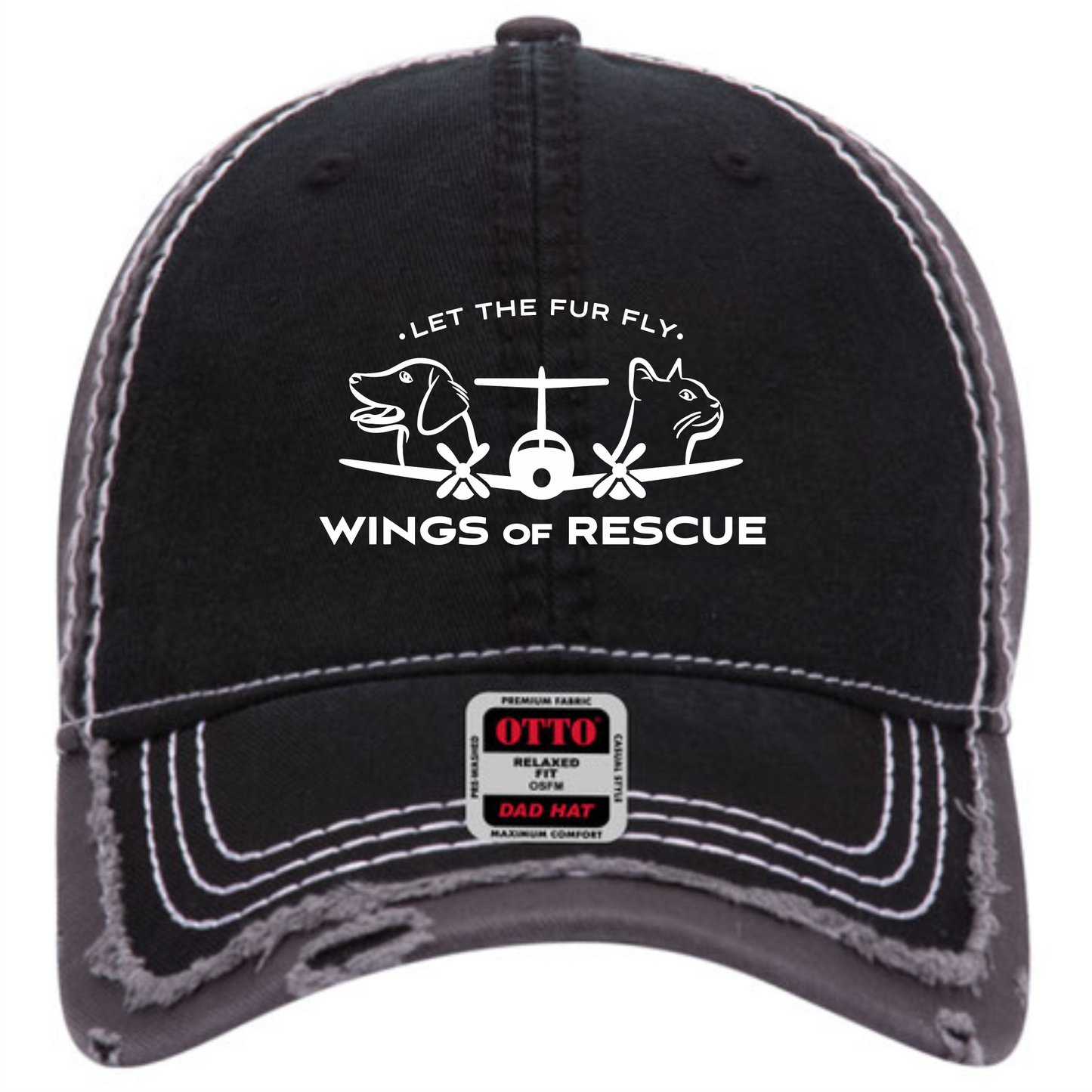 Wing of Rescue Distressed Hat