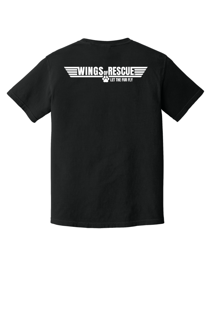 Wings of Rescue Comfort Colors Top Gun Style T-Shirt