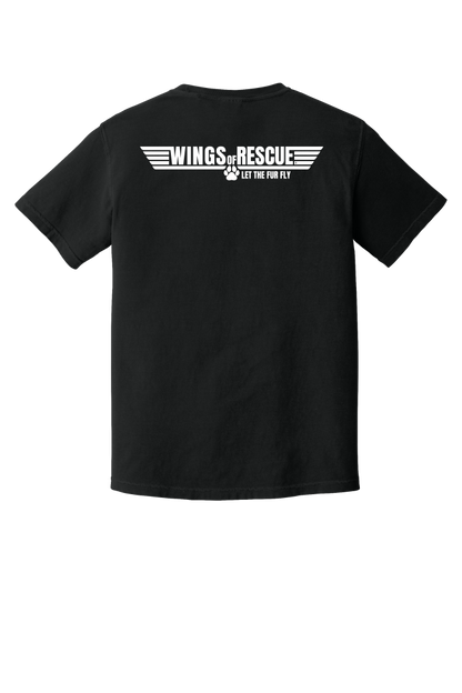 Wings of Rescue Comfort Colors Top Gun Style T-Shirt