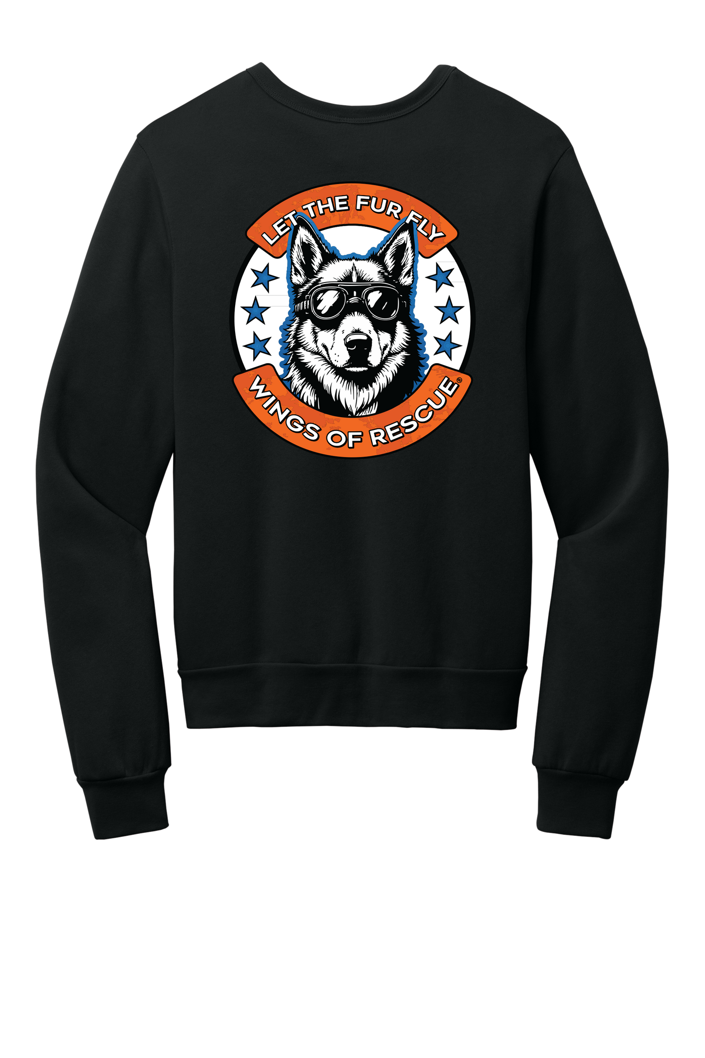 Wings of Rescue Unisex Sponge Fleece Crewneck Sweatshirt Dog Aviator