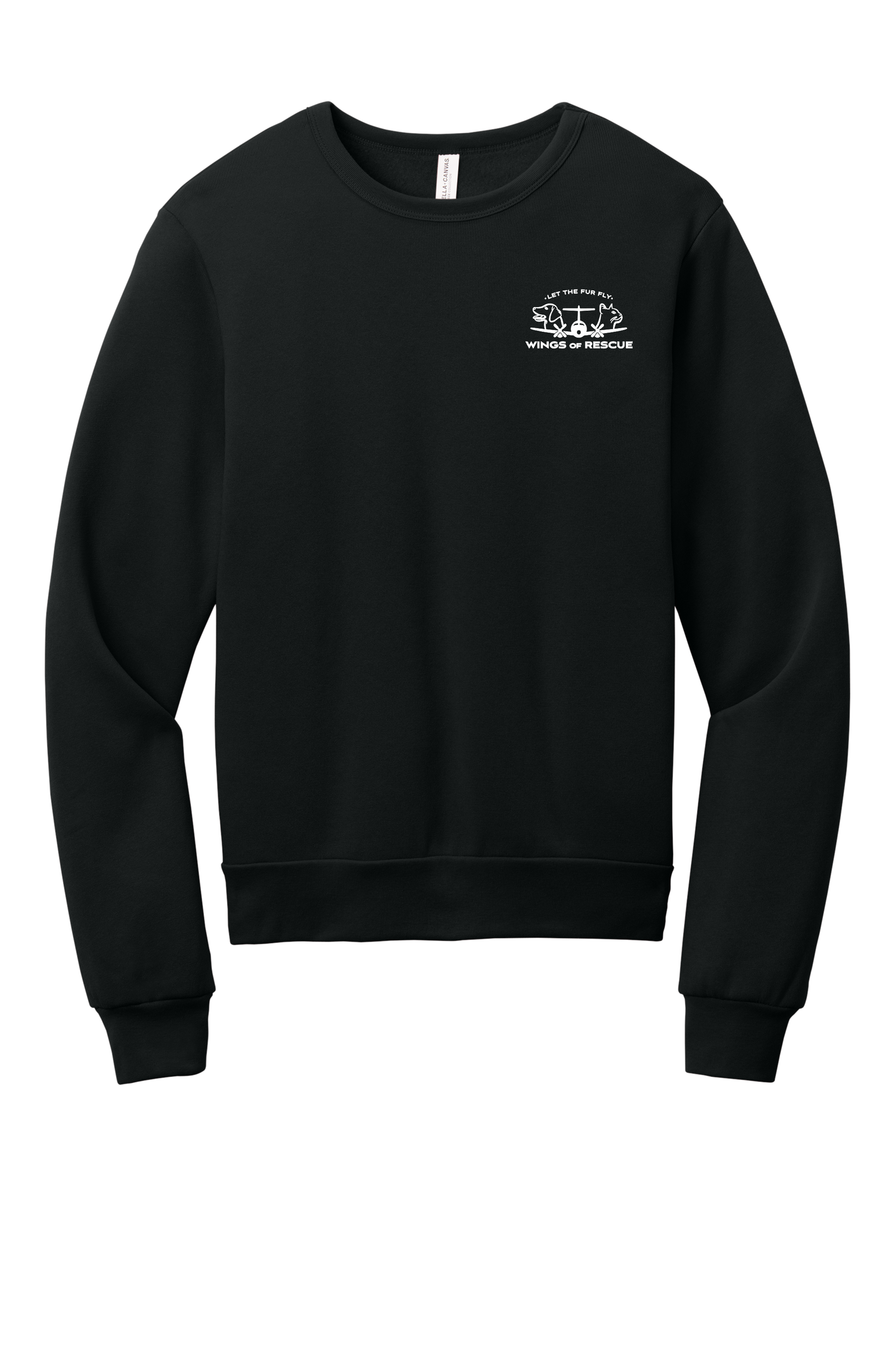 Wings of Rescue Unisex Sponge Fleece Crewneck Sweatshirt Dog Aviator
