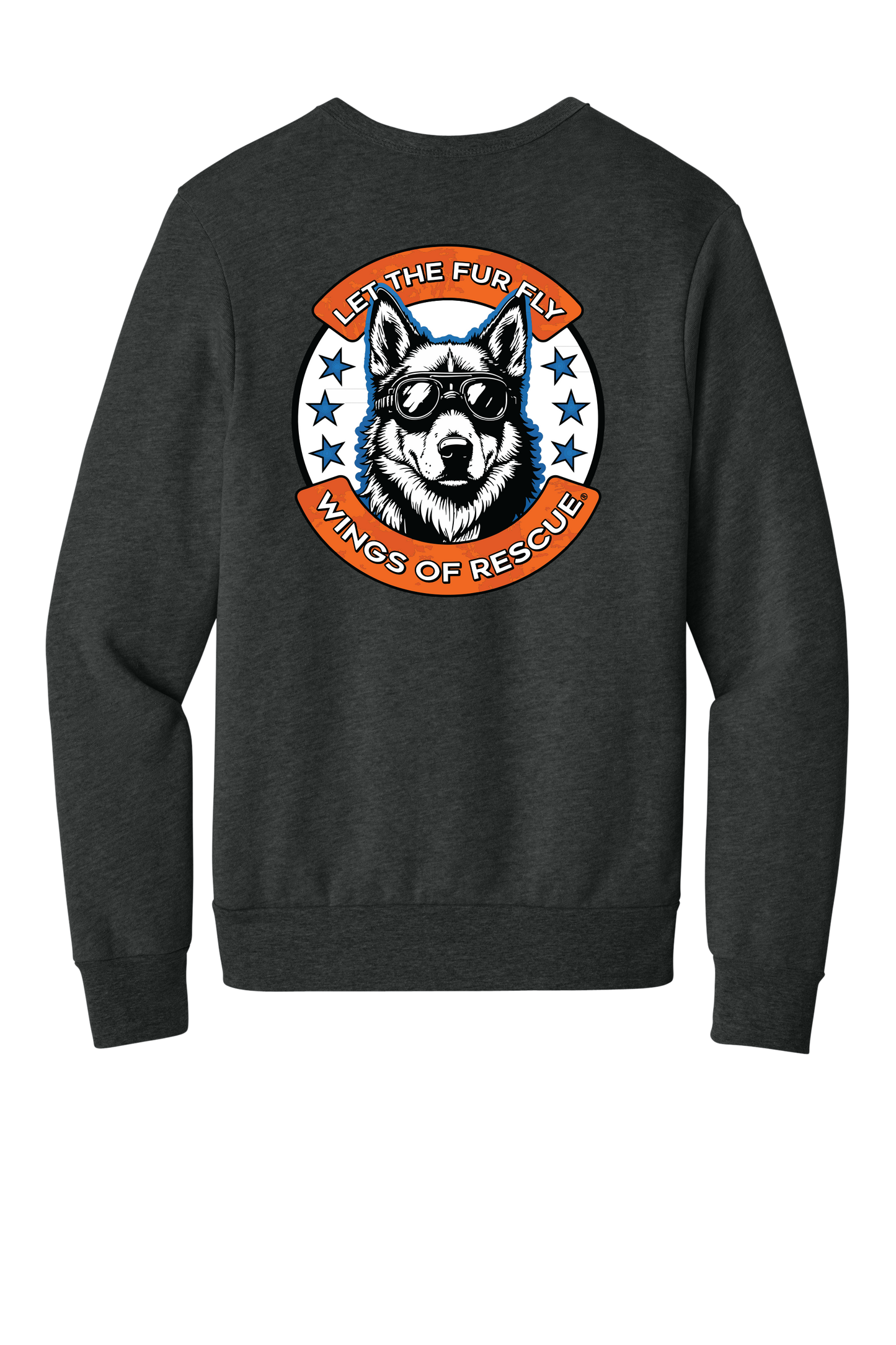 Wings of Rescue Unisex Sponge Fleece Crewneck Sweatshirt Dog Aviator