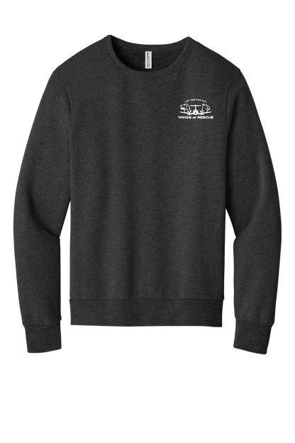 Wings of Rescue Unisex Sponge Fleece Crewneck Sweatshirt Dog Aviator