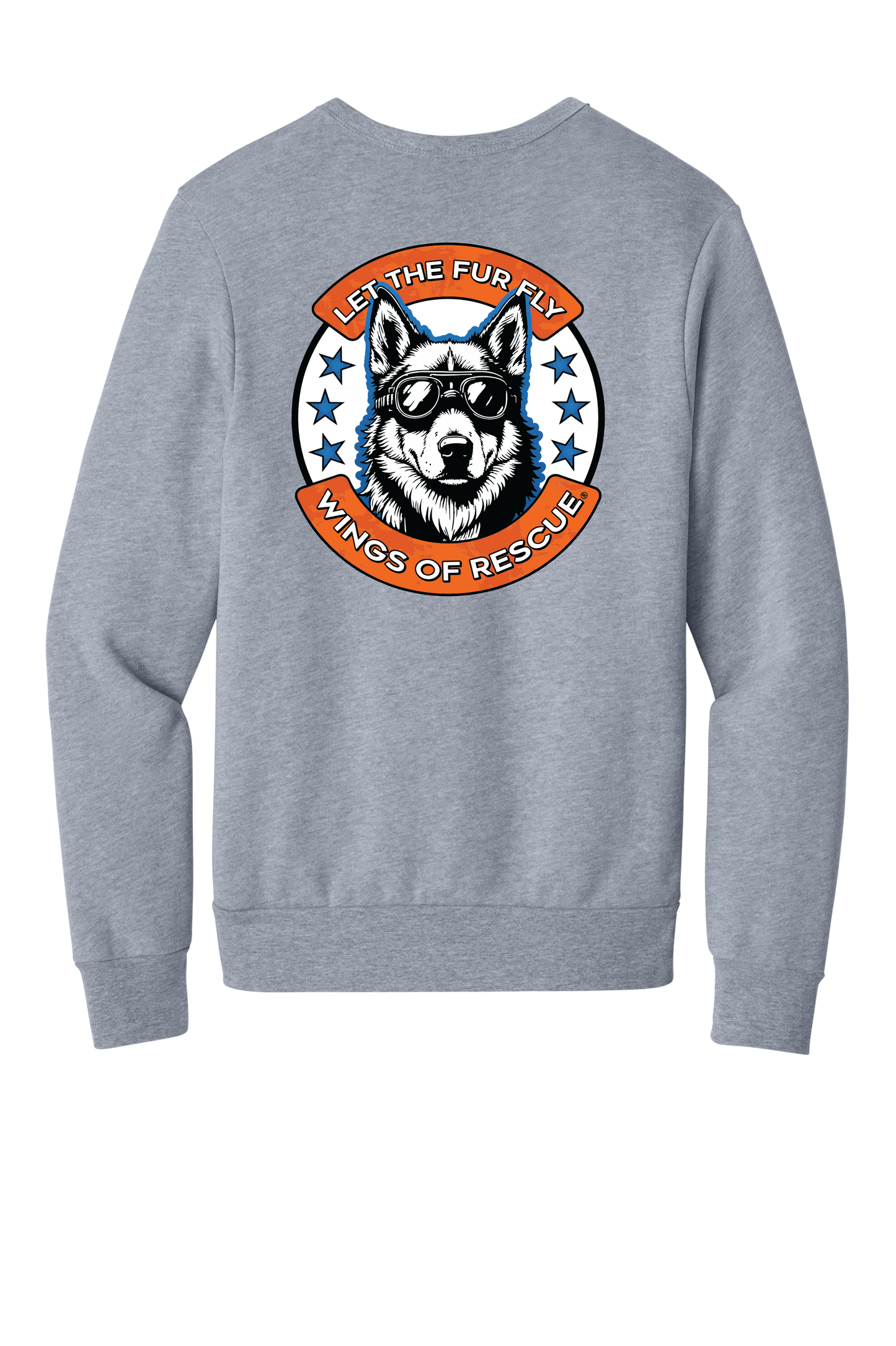 Wings of Rescue Unisex Sponge Fleece Crewneck Sweatshirt Dog Aviator