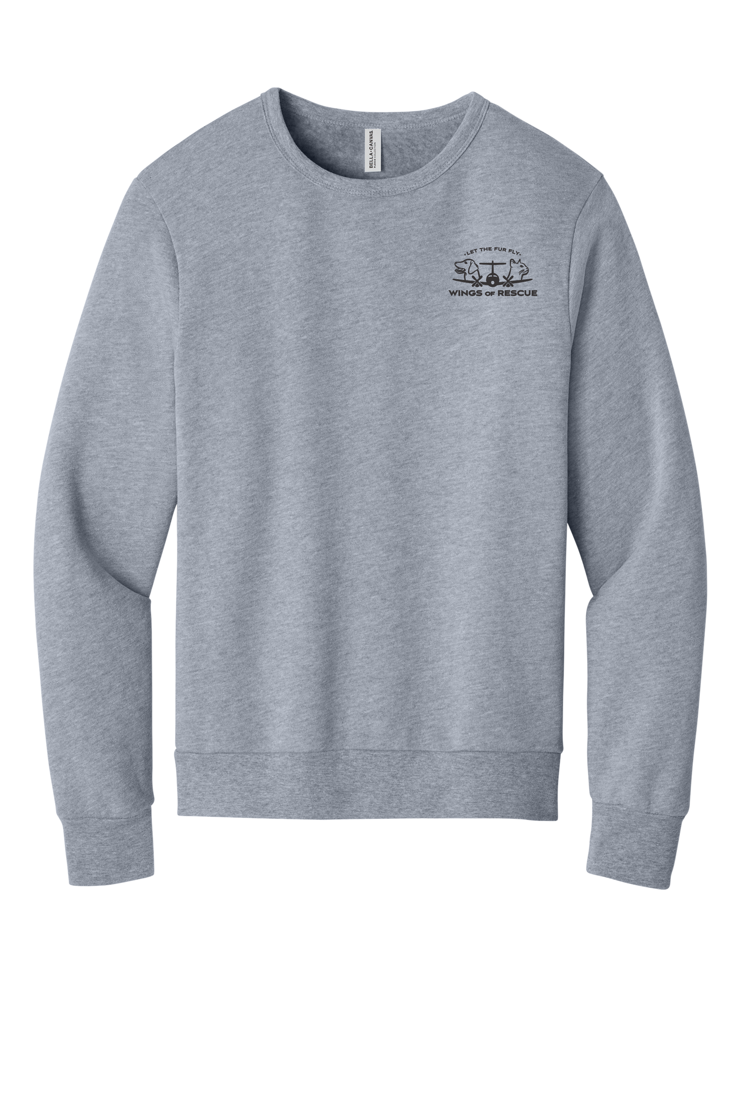 Wings of Rescue Unisex Sponge Fleece Crewneck Sweatshirt Dog Aviator