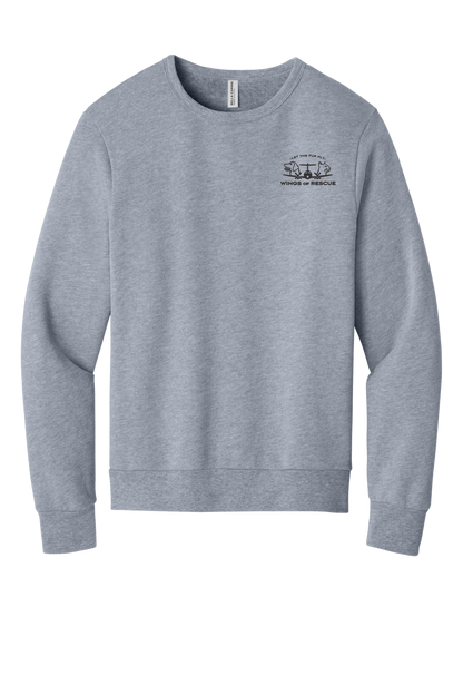 Wings of Rescue Unisex Sponge Fleece Crewneck Sweatshirt Dog Aviator