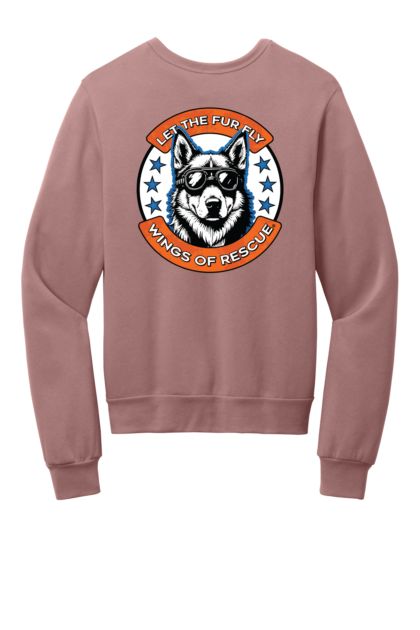 Wings of Rescue Unisex Sponge Fleece Crewneck Sweatshirt Dog Aviator