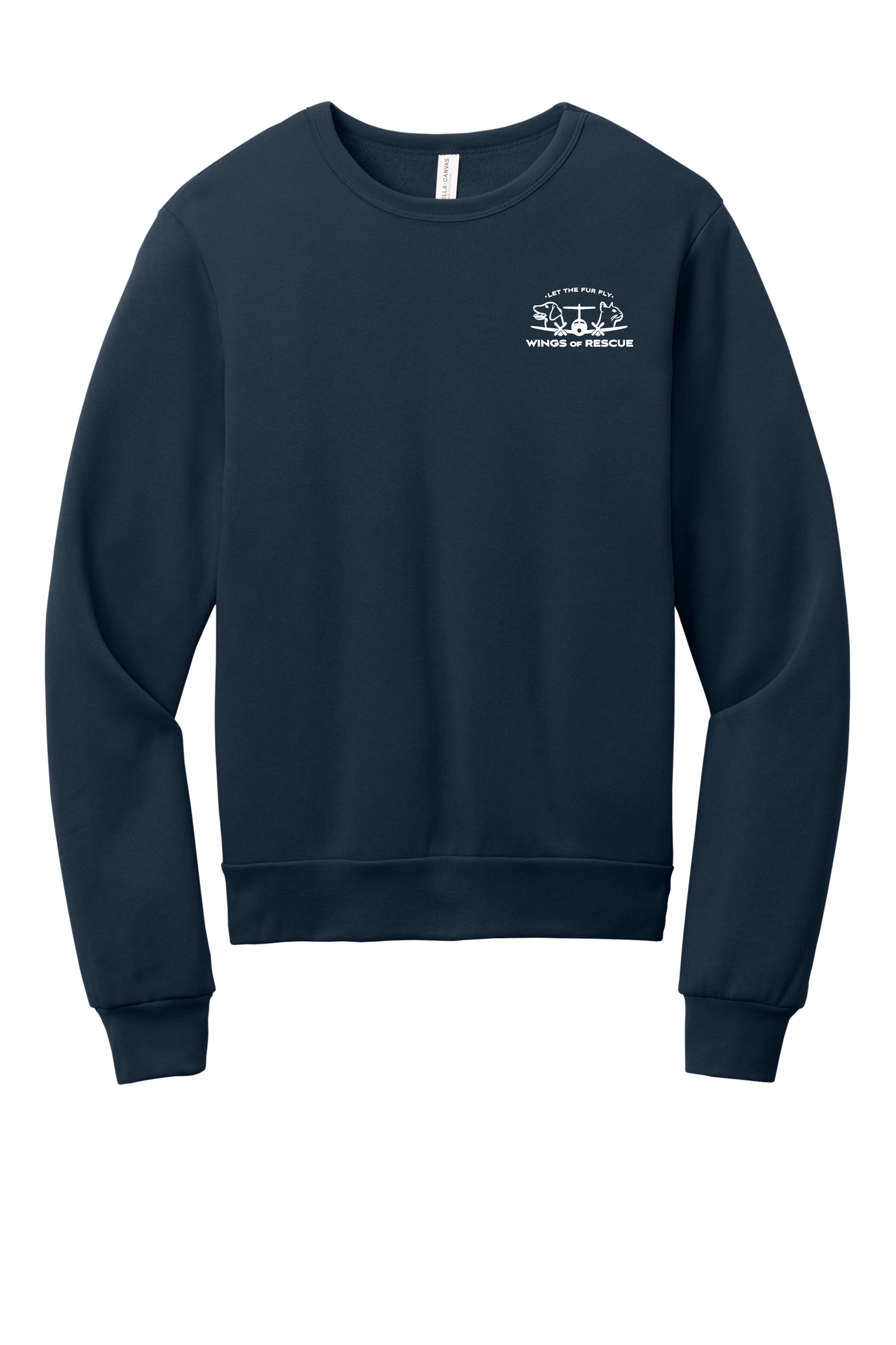 Wings of Rescue Unisex Sponge Fleece Crewneck Sweatshirt Dog Aviator