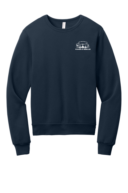 Wings of Rescue Unisex Sponge Fleece Crewneck Sweatshirt Dog Aviator