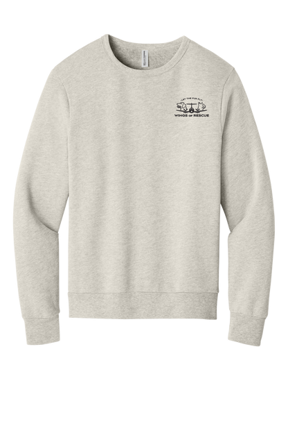 Wings of Rescue Unisex Sponge Fleece Crewneck Sweatshirt Dog Aviator