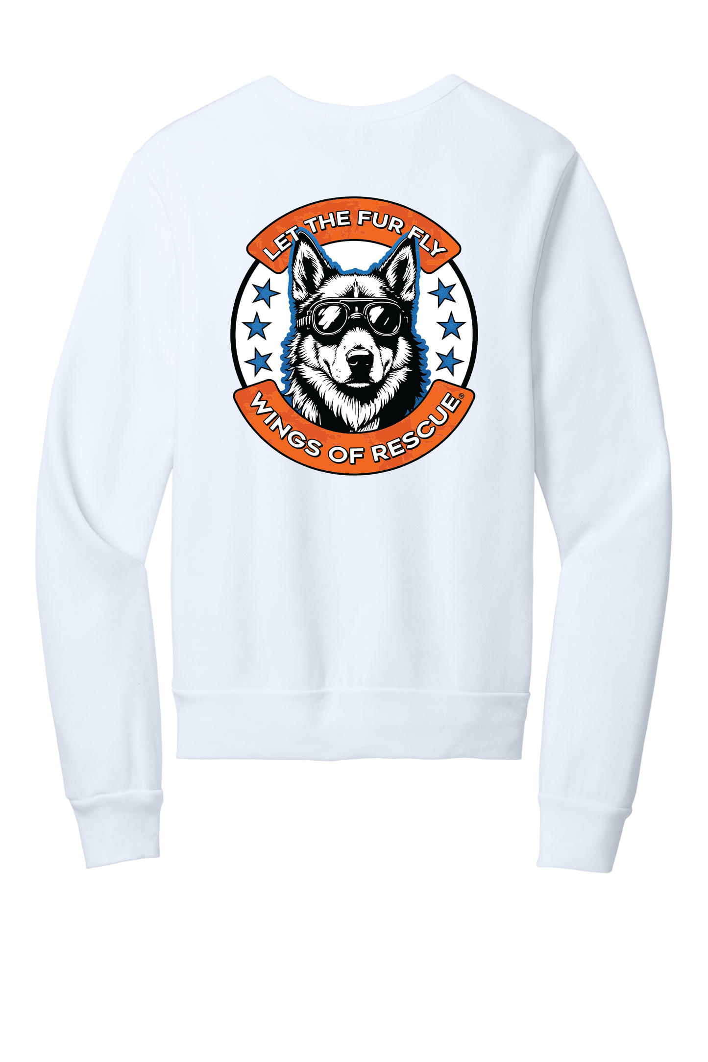 Wings of Rescue Unisex Sponge Fleece Crewneck Sweatshirt Dog Aviator