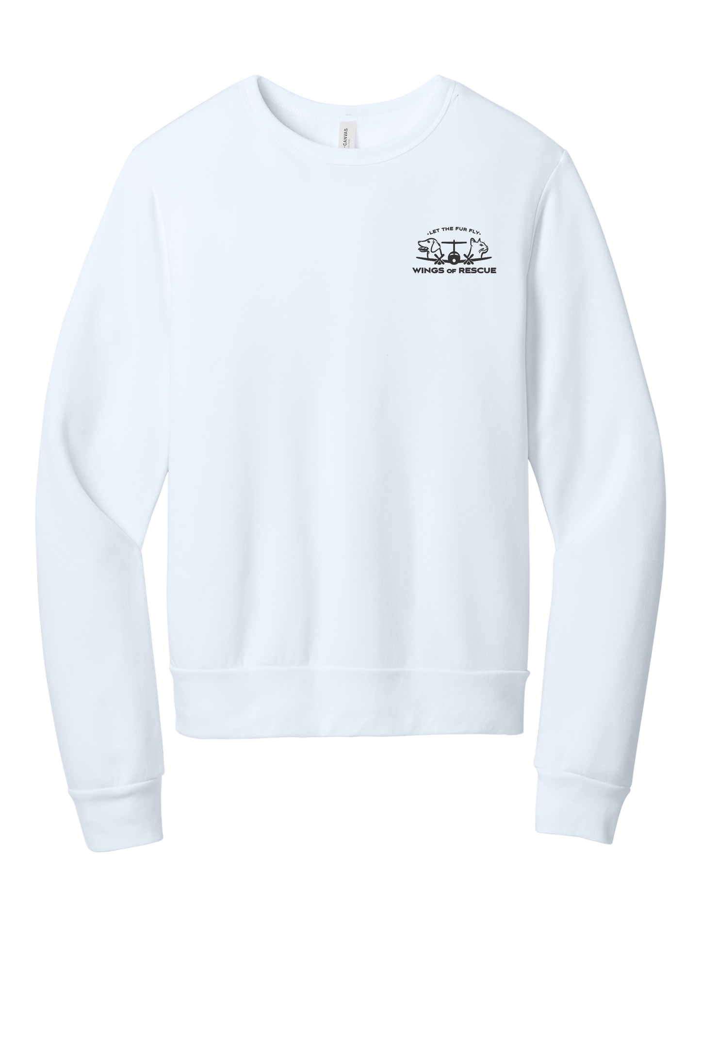 Wings of Rescue Unisex Sponge Fleece Crewneck Sweatshirt Dog Aviator