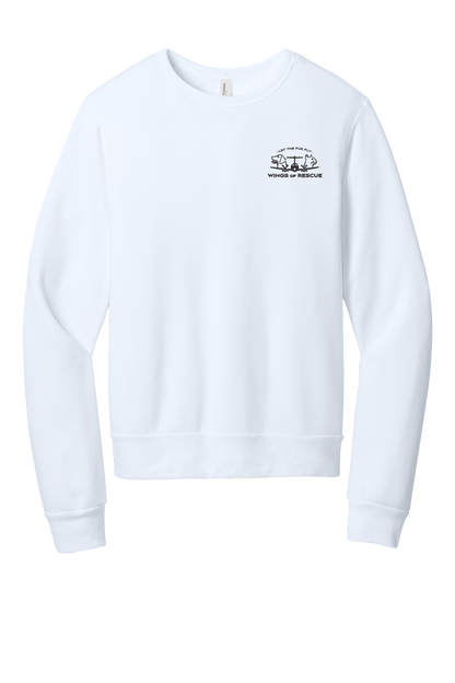 Wings of Rescue Unisex Sponge Fleece Crewneck Sweatshirt Dog Aviator